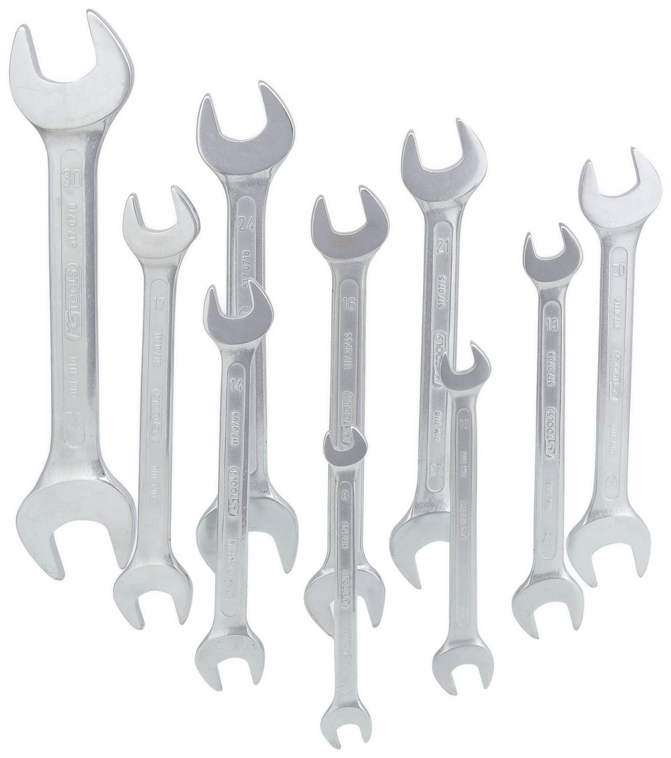 KS Tools 517.0149 517.0149 Doppel-Maulschlüssel-Satz Schlüsselweite (Metrisch) 8 - 32mm