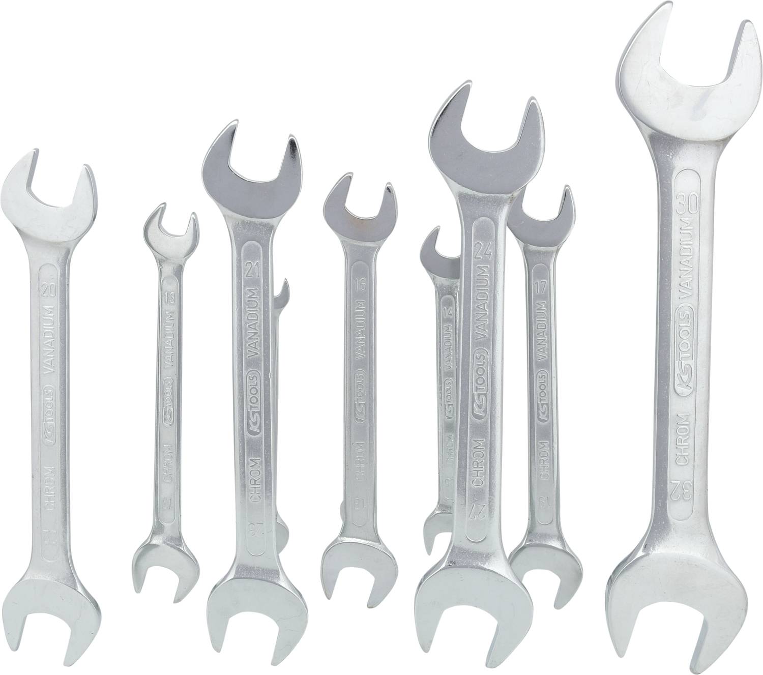 KS Tools 517.0149 517.0149 Doppel-Maulschlüssel-Satz Schlüsselweite (Metrisch) 8 - 32mm