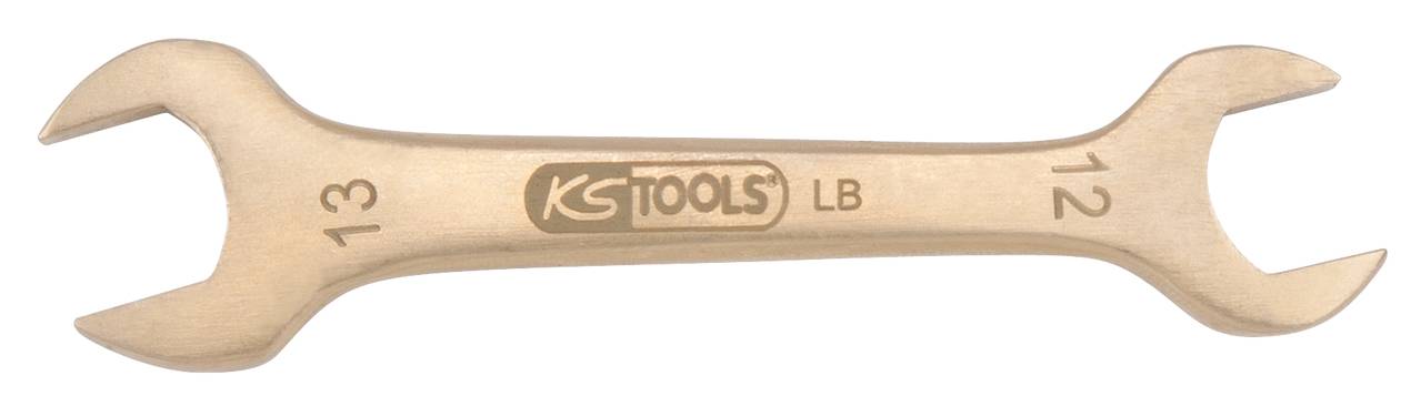 Gabelschlüssel mit den Größen 13 und 12, Marke KS Tools, aus metallischem Material.