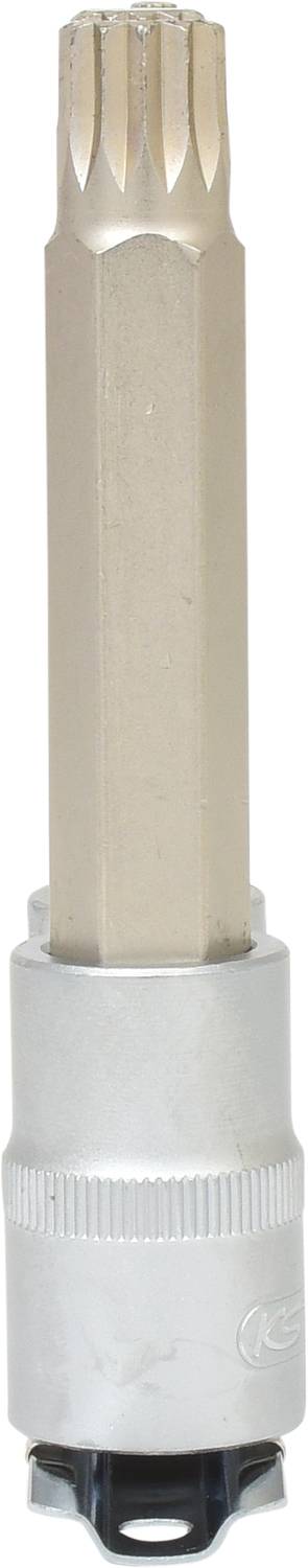 Ein Torx-Bit-Aufsatz aus Metall mit langem Schaft, geeignet für mechanische Arbeiten und den Einsatz mit einem Schraubenschlüssel.