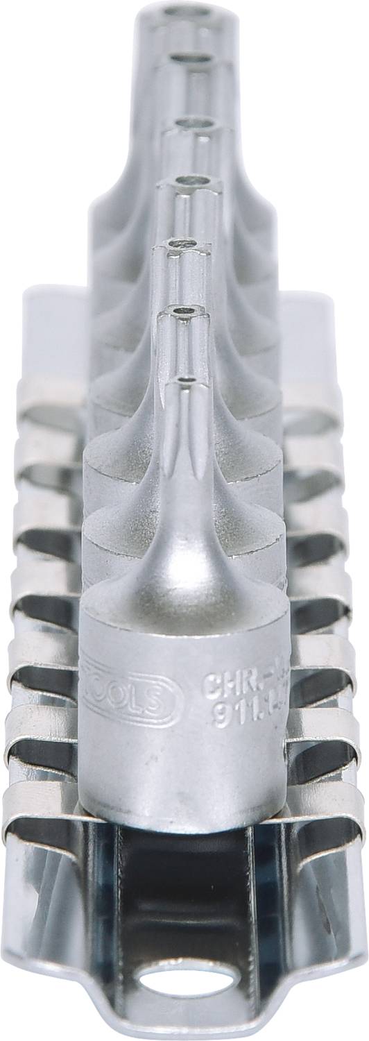 Metallisches Klemmelement mit Rillenstruktur und Schriftzug 'CH R91-L' darauf. Verwendet für mechanische Stabilität in Konstruktionen.
