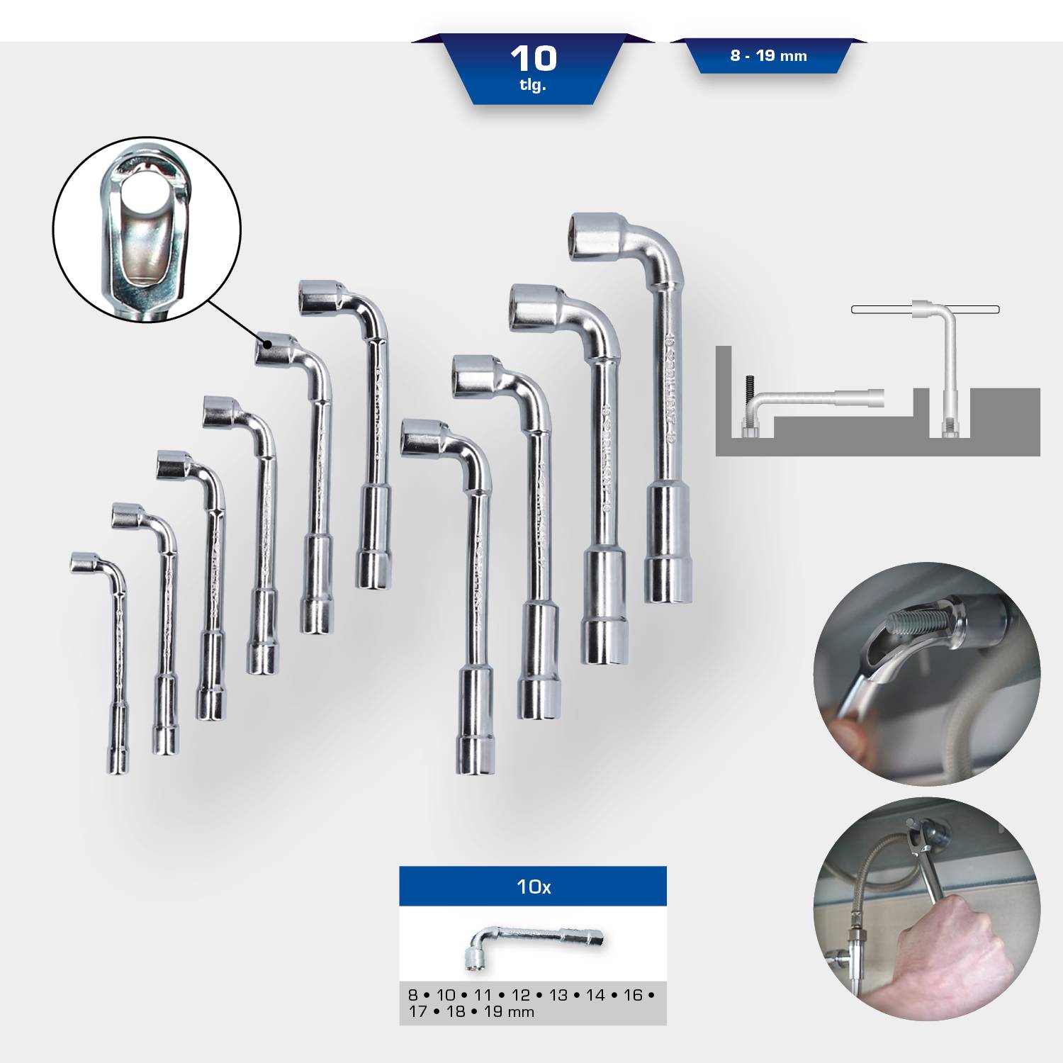 Brilliant Tools BT015100 Doppelsteckschlüssel-Satz BT015100