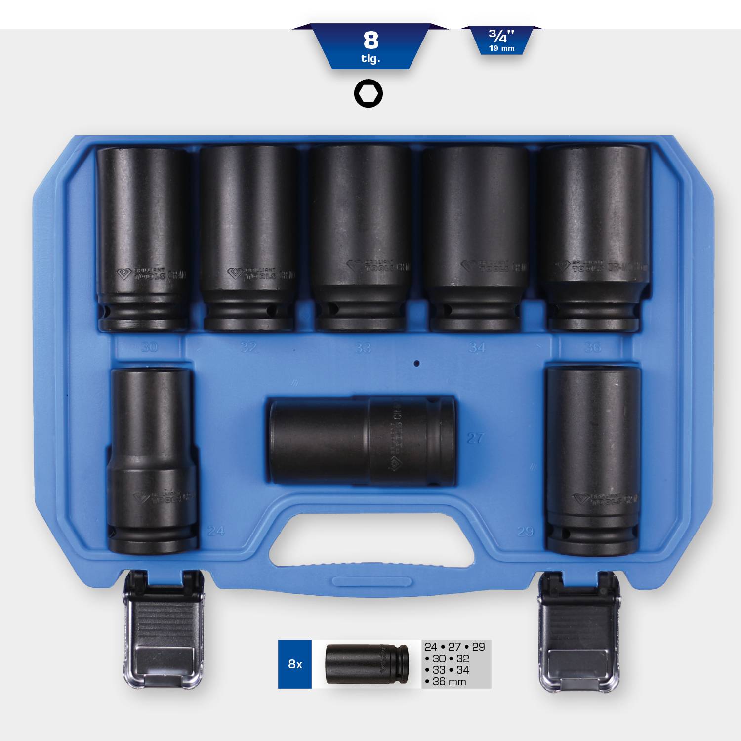 Brilliant Tools BT025600 Stecknuss-Set BT025600
