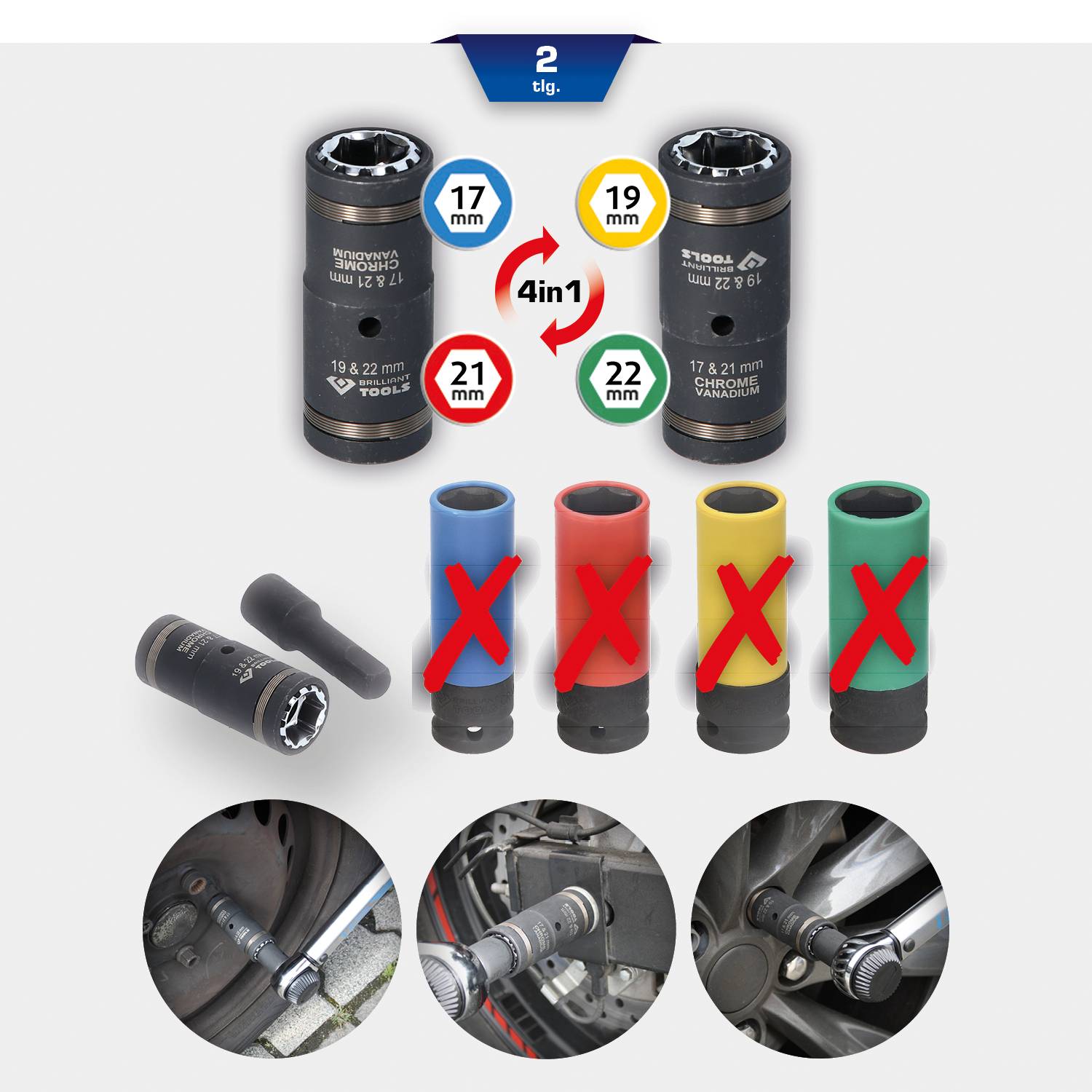 Brilliant Tools BT691011 Stecknuss-Set BT691011