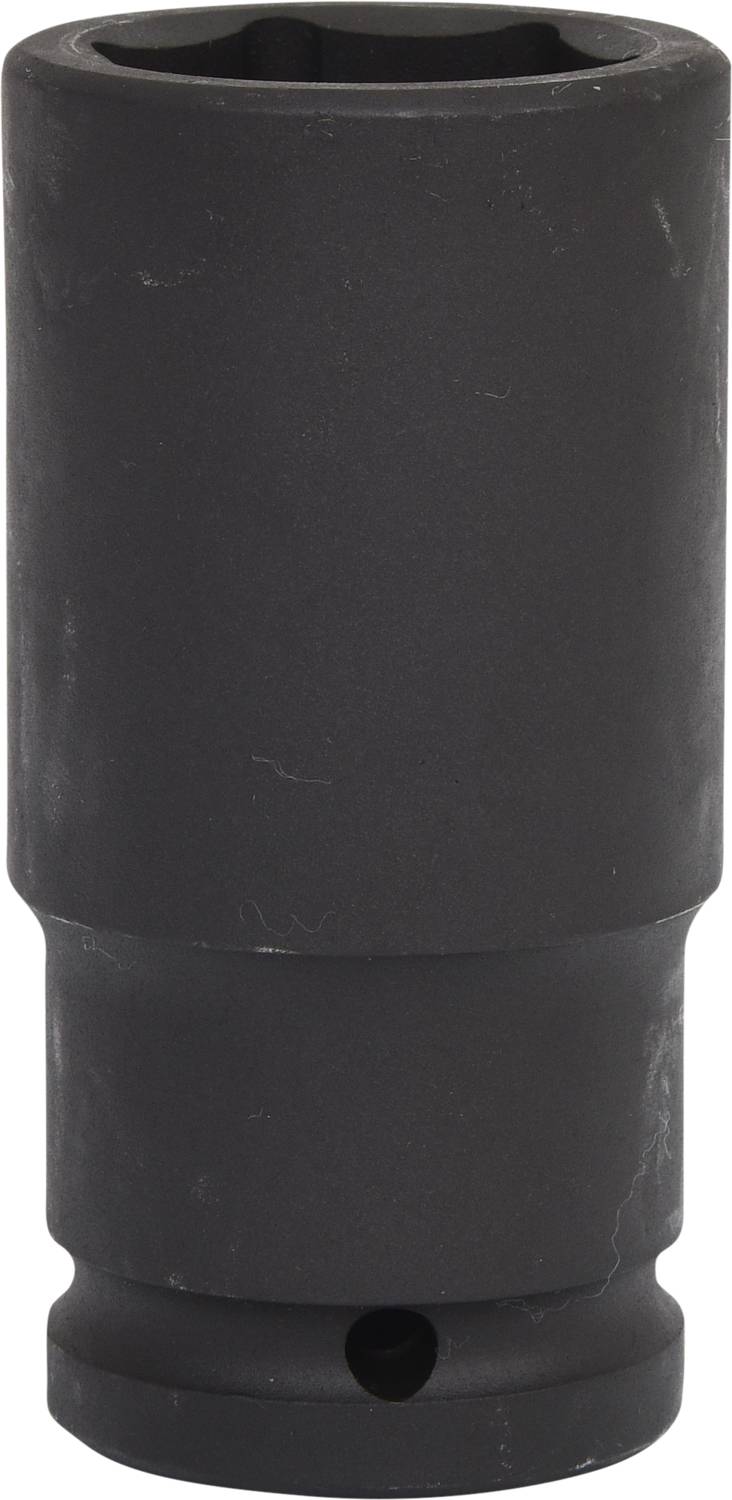 Ein langer, schwarzer Schraubenschlüsselaufsatz.