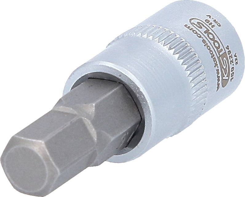 Steckschlüssel mit Sechskant-Bit aus Metall, geeignet für Schraubarbeiten.