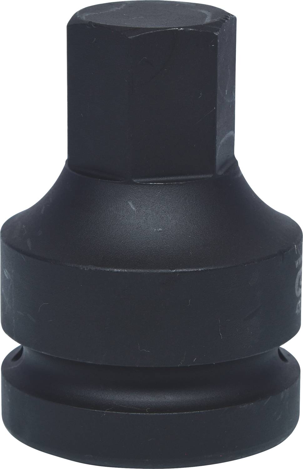 Schwarzer Steckschlüssel, quadratisch, metallisch, zur Verwendung mit Stecknüssen in mechanischen oder handwerklichen Anwendungen.