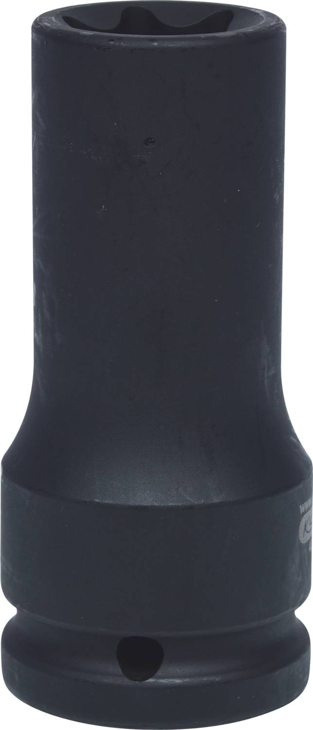 Stecknuss mit schwarzem Finish, verwendet für Schraubarbeiten.