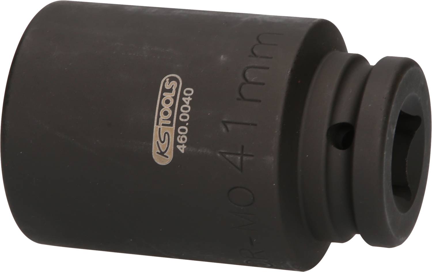 Grauer Steckschlüsseleinsatz von KS Tools, 41 mm, mit Artikelnummer seitlich aufgedruckt.