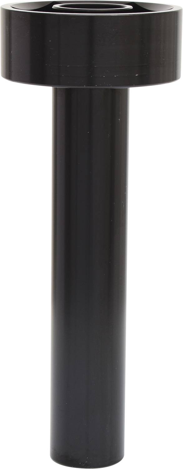 Ein schwarzer Metallstift mit zylindrischem Kopf, vertikal ausgerichtet, vor einem weißen Hintergrund.