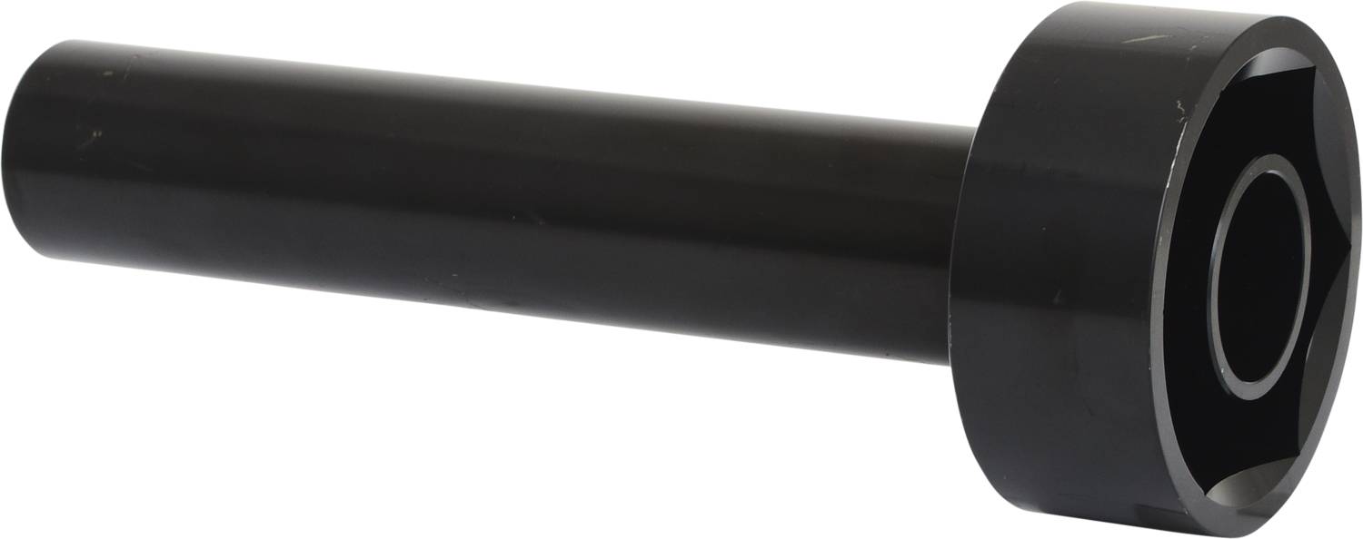 Metallischer Schraubenschlüssel mit langem Griff und sechseckiger Öffnung, verwendet für technische Wartungsarbeiten.