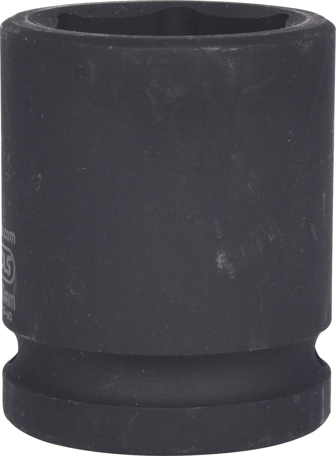 Ein schwarzer Sechskant-Steckschlüsselaufsatz, geeignet für die Verwendung mit Schraubenschlüsseln zur Befestigung oder Lösearbeiten.