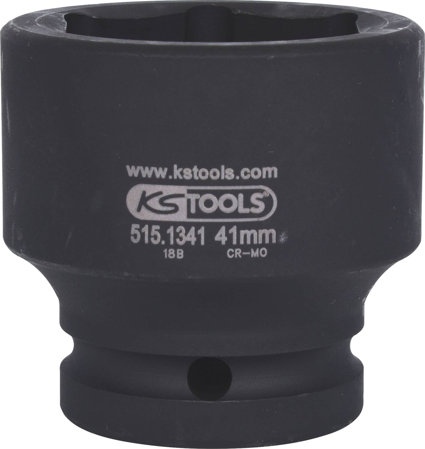 Stecknuss von KS Tools, Modellnummer 515.1341, 41 mm, aus CR-MO-Stahl, für professionelle Einsatzbereiche geeignet.