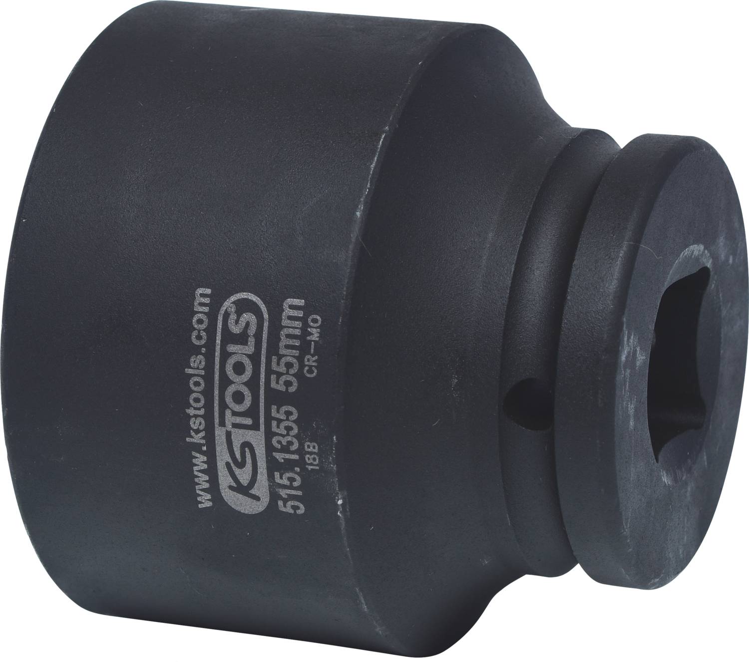 Große Stecknuss von KS Tools, Modellnummer 515.355, Durchmesser 55 mm. Verwendet für das Lösen oder Anziehen großer Schrauben.