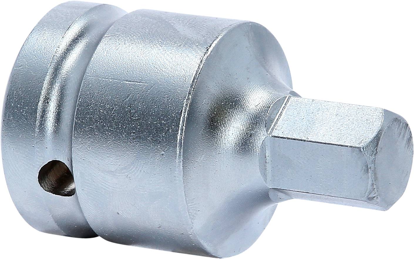 Metalladapter mit quadratischem Ende und sechseckigem Ende, verwendet zur Verbindung von Werkzeugen mit unterschiedlichen Antrieben.