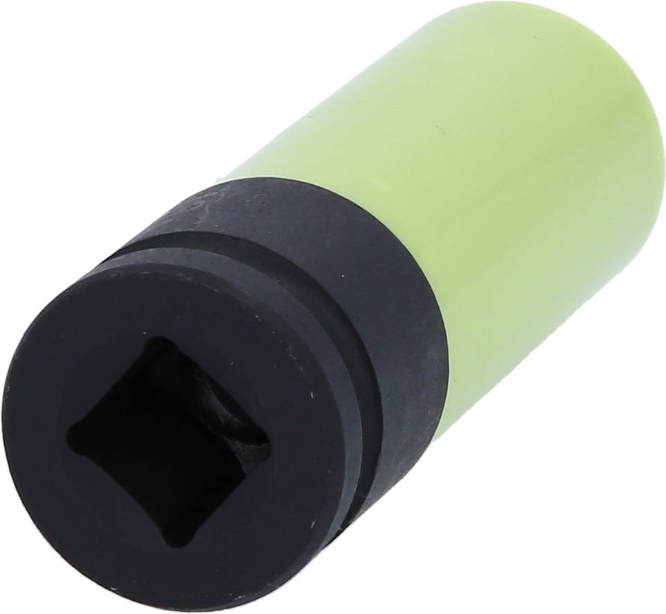 Ein zylindrischer Adapter mit schwarzem Kopf und grünem Schaft. Hauptsächlich zur Verbindung von Werkzeugen verwendet.