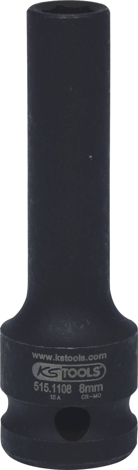 '8 mm Stecknuss' für Schlagschrauber, lange Ausführung, von KS Tools.