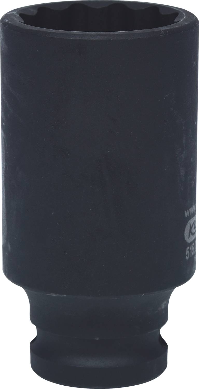 Ein schwarzer Sechskant-Steckschlüssel, verwendet zum Festziehen oder Lösen von Muttern und Bolzen.