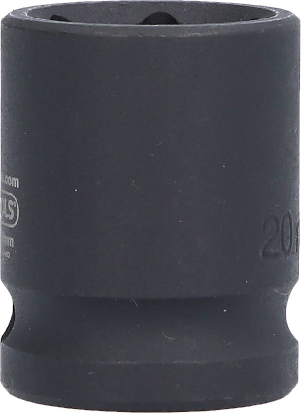 Eine schwarze Sechskant-Stecknuss, verwendet für Schraubarbeiten mit einem Schraubenschlüssel oder Ratsche.