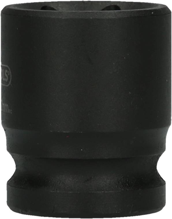 Schwarze 6-Punkt-Stecknuss aus Metall, kompakte Form, geeignet für Ratschen oder Schraubenschlüssel, Größe nicht sichtbar.