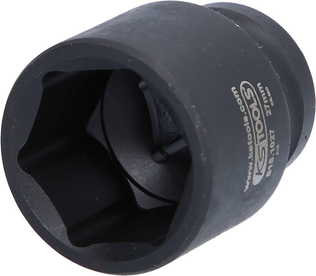 'Kraftwerkzeug K22' in schwarzem Metall mit sechseckiger Öffnung, geeignet zum Lösen von Muttern und Bolzen.