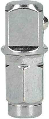 Metall Haken oder Verschluss mit Schraubgewinde. Verwendet für mechanische Verbindungen oder Befestigungen.