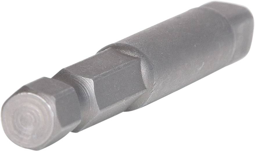 Sechskant-Schlüsselbit aus Metall, länglich, mit zwei unterschiedlichen Enden.