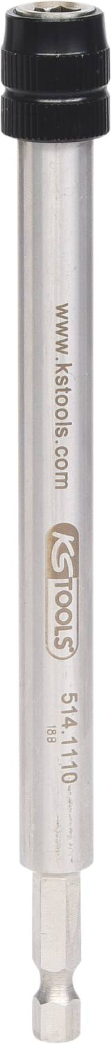 Ein silberner Werkzeugaufsatz für Bohrmaschinen, mit der Aufschrift 'Wera' und www.wera.de. Geeignet für Schraubarbeiten.