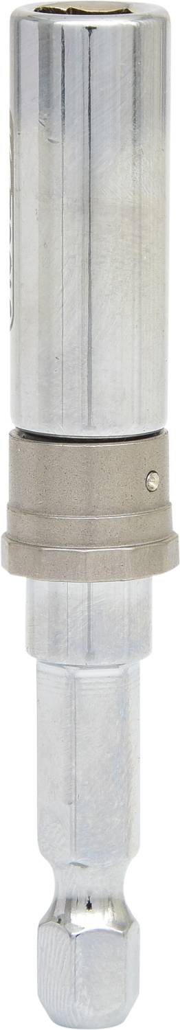 Metallischer, zylindrischer Adapter oder Bit mit runder Oberseite, geeignet für Werkzeug- oder Bohrmaschinenanwendungen.