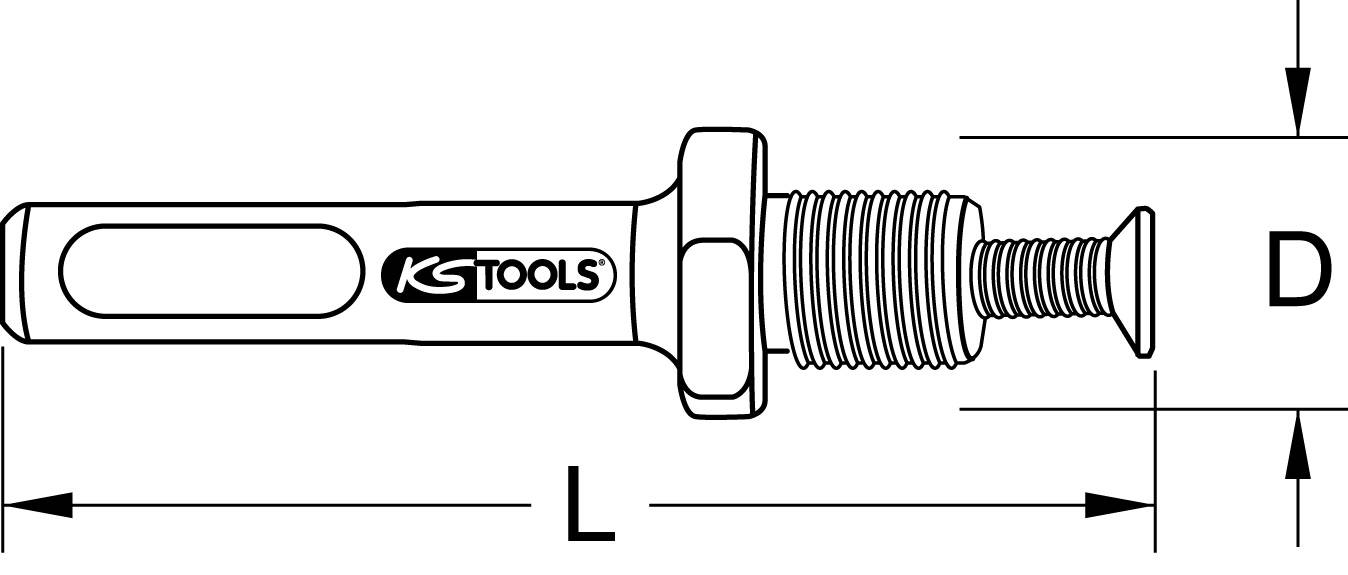 SDS-Spannfutter-Adapter, 65mm KS Tools 514.1134