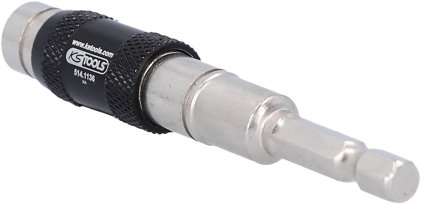 Steckschlüsseleinsatz mit ergonomischem Griff, geeignet für präzise Schraubarbeiten. Modell von KS Tools, mittlerer Zylinder.