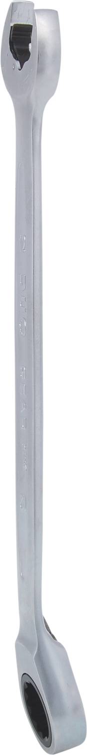 Metallschlüssel mit offenem Maul auf einer Seite und Ringschlüssel auf der anderen. Geeignet zum Anziehen oder Lösen von Schrauben.