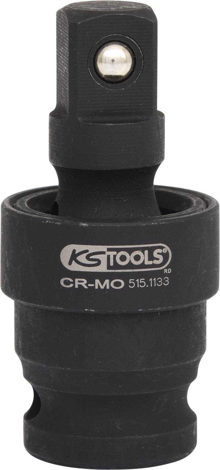 Sockeladapter von KS Tools, Modell CR-MO 515.1133, Farbe: schwarz, speziell für den Einsatz mit Handwerkzeugen entwickelt.