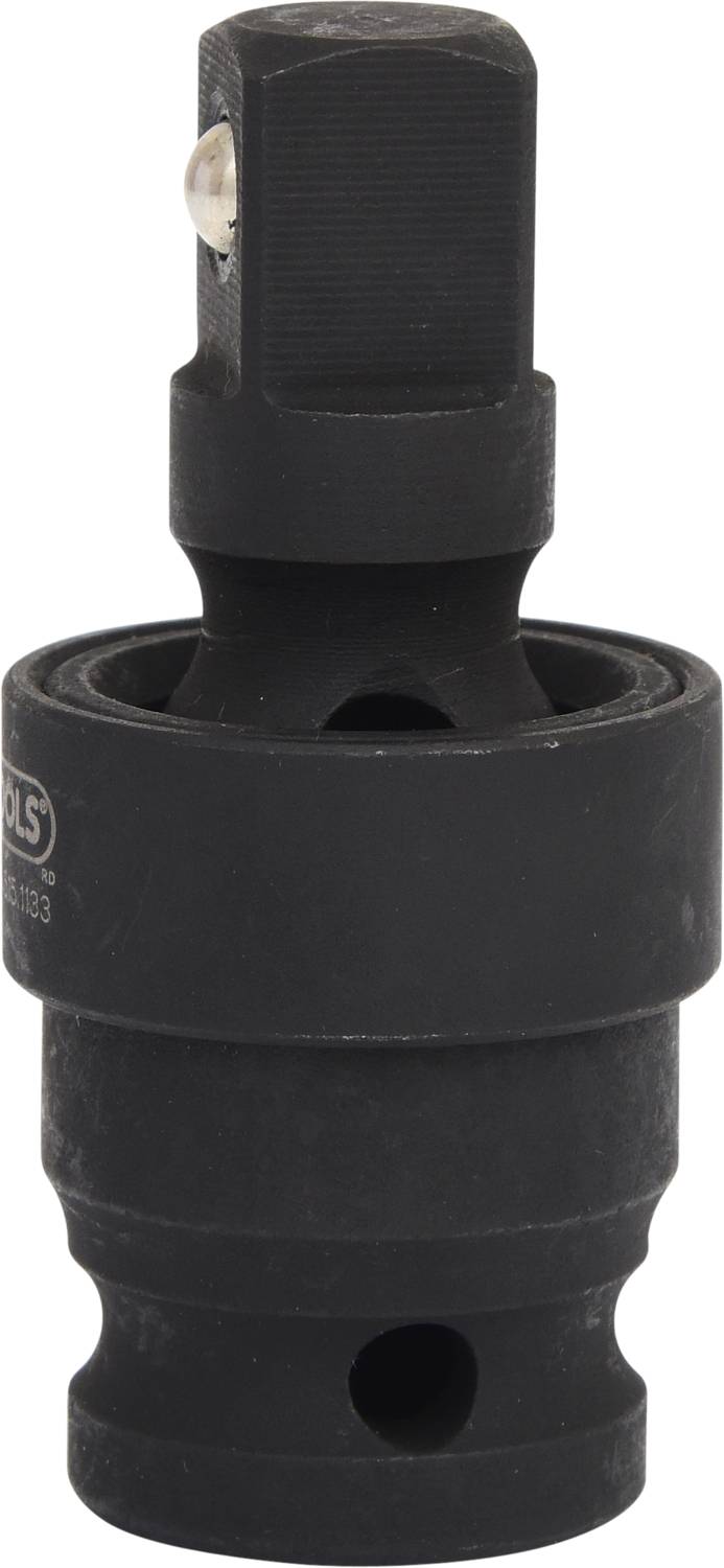 Schwarzer Metalladapter mit Steckverbindung und Kugellagermechanismus, verwendet für mechanische Anwendungen.