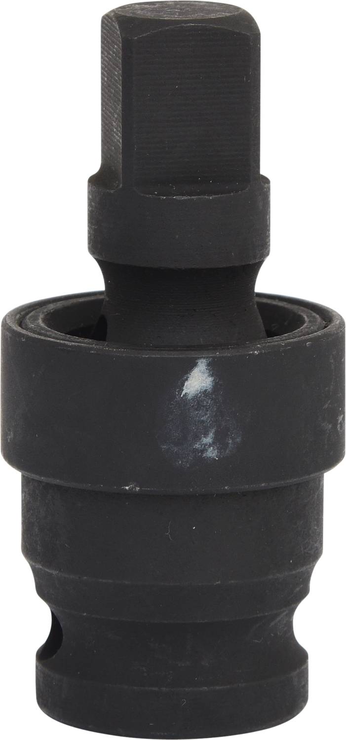 Werkzeugaufnahme mit sechskantigem Steckaufsatz, geeignet für Drehmomentschlüssel oder Ratschensysteme, schwarze Metallprägung.