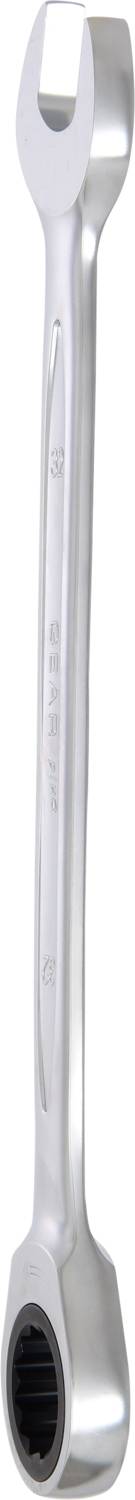 Maulschlüssel mit Ring am anderen Ende, aus Metall, verwendet zum Festziehen oder Lösen von Schrauben und Muttern.