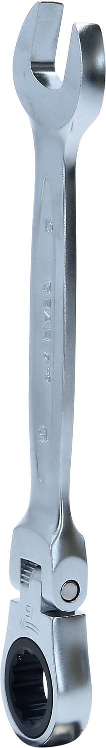 Ein verstellbarer Schraubenschlüssel mit offenem und geschlossenem Ende, aus Metall, geeignet für Reparatur- und Montagearbeiten.