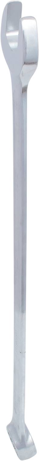 Ein silberner Reifenhebel, Werkzeuginstrument zum Anheben oder Entfernen von Reifen bei Fahrzeugen.