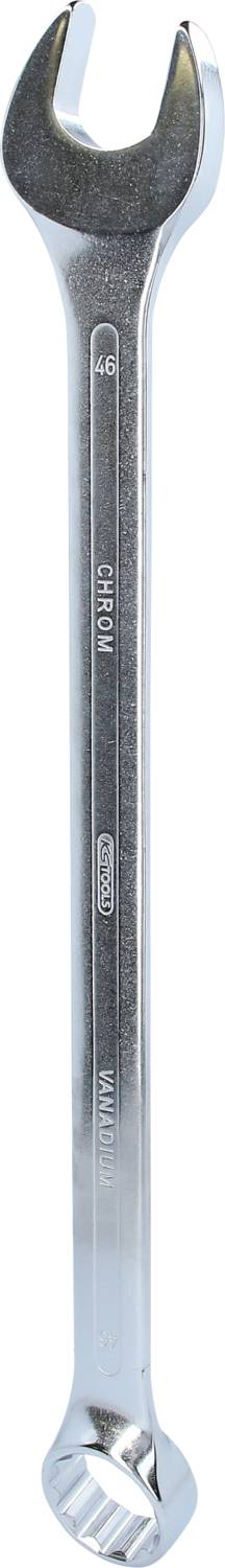 Ein silberner Maulschlüssel aus Metall mit Größenmarkierung '14'.