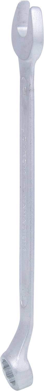 Maulschlüssel mit zwei Enden: ein offenes und ein Ringende. Werkzeug aus Metall, geeignet für Schraubenarbeiten.