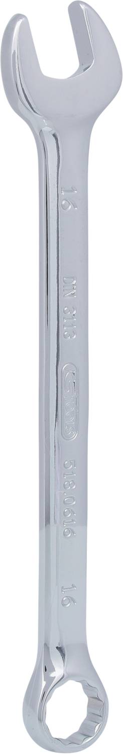 Silberner Maul- und Ringschlüssel in einem weißen Hintergrund.지는