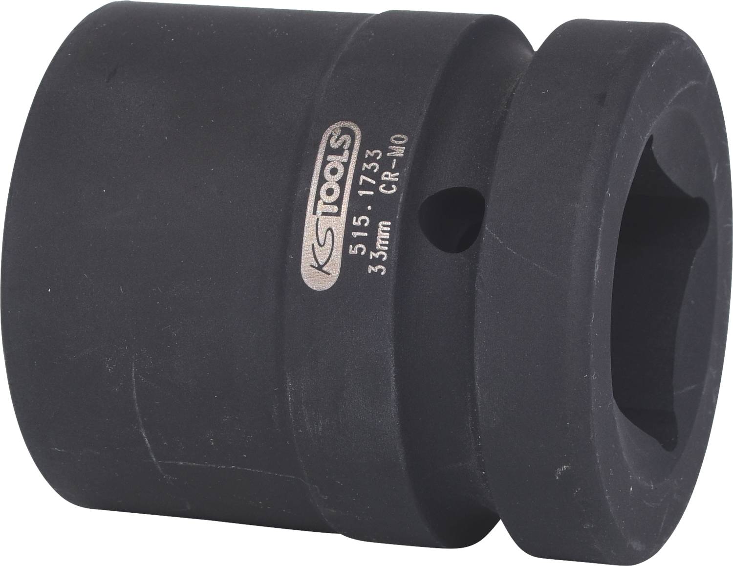 Ein schwarzer Steckschlüssel der Marke KS Tools, 33 mm, mit Produktnummer.