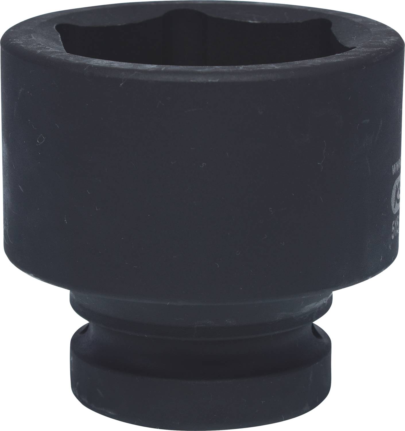 Großer, schwarzer Steckschlüsseleinsatz für schwere Maschinen