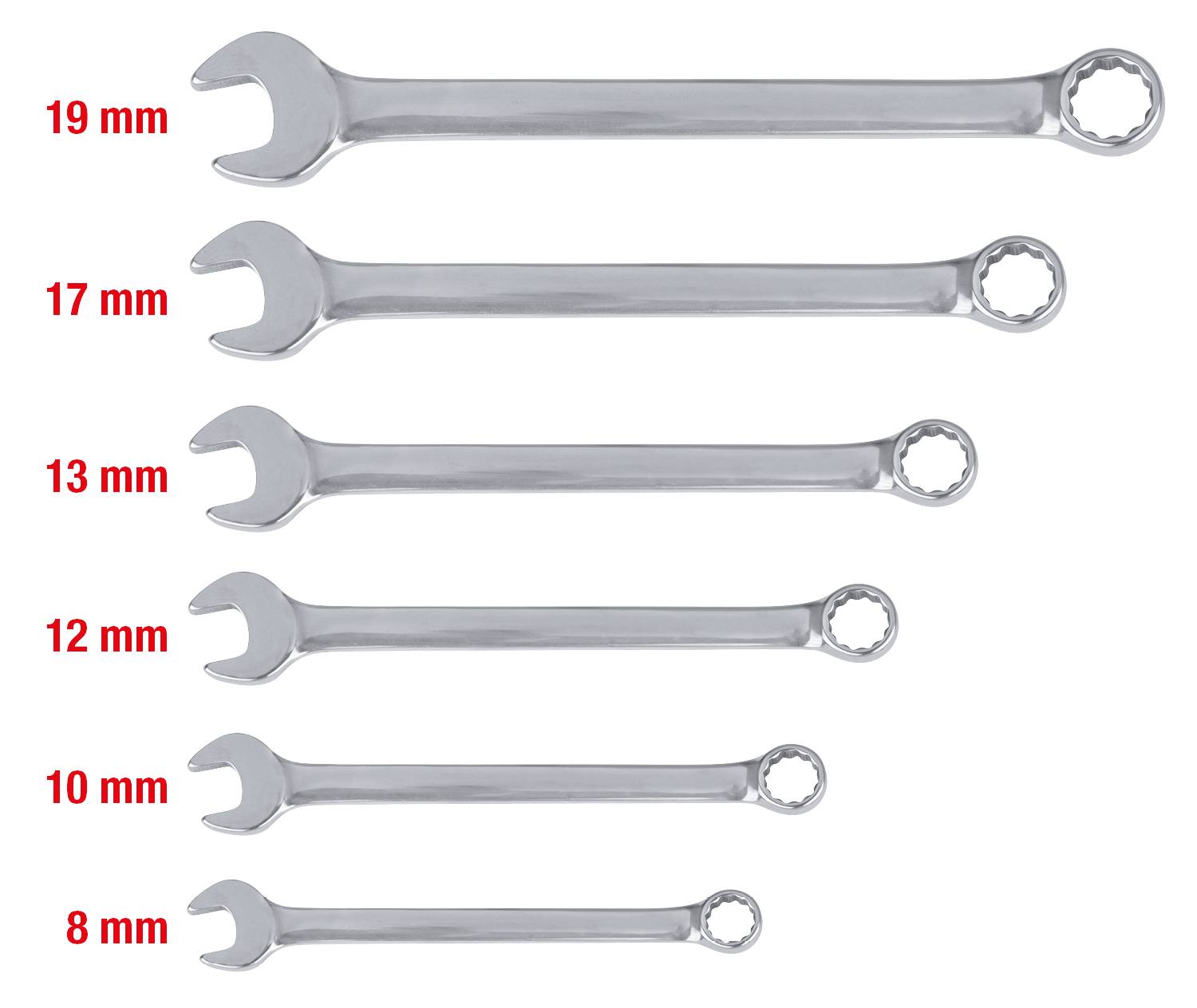 KS Tools 964.0130 964.0130 Ring-Maulschlüssel-Satz Schlüsselweite (Metrisch) 8 - 53mm