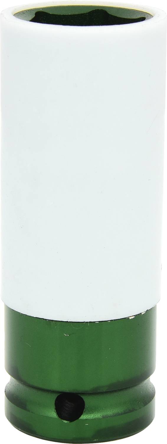 Ein Sockel mit weißem oberen Teil und grünem unteren Teil auf weißem Hintergrund.