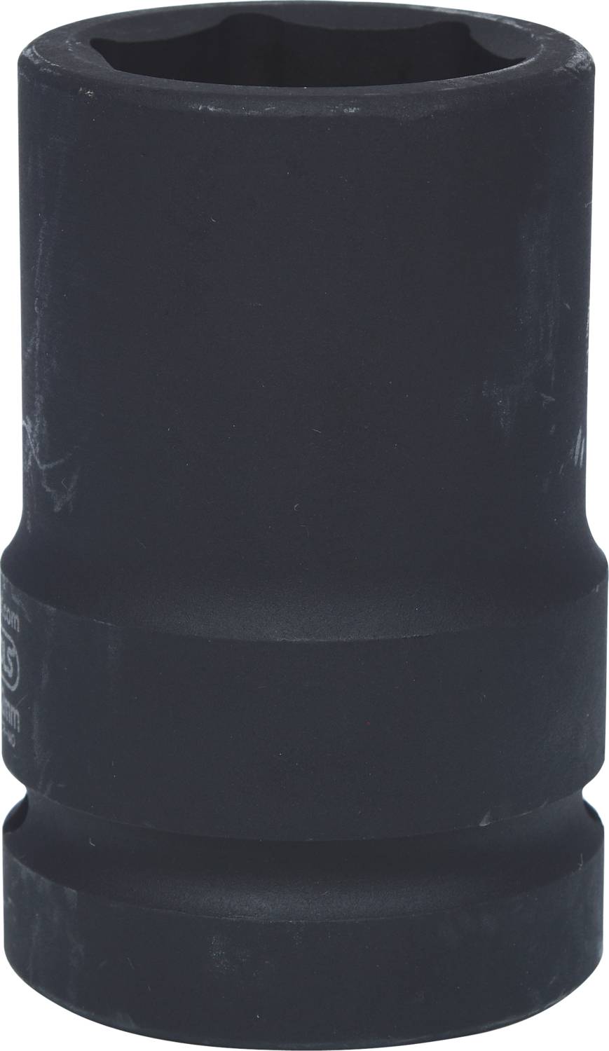 Ein schwarzer, robuster Steckschlüsselaufsatz für mechanische Arbeiten. Geeignet für Werkstatt- oder Reparaturzwecke.