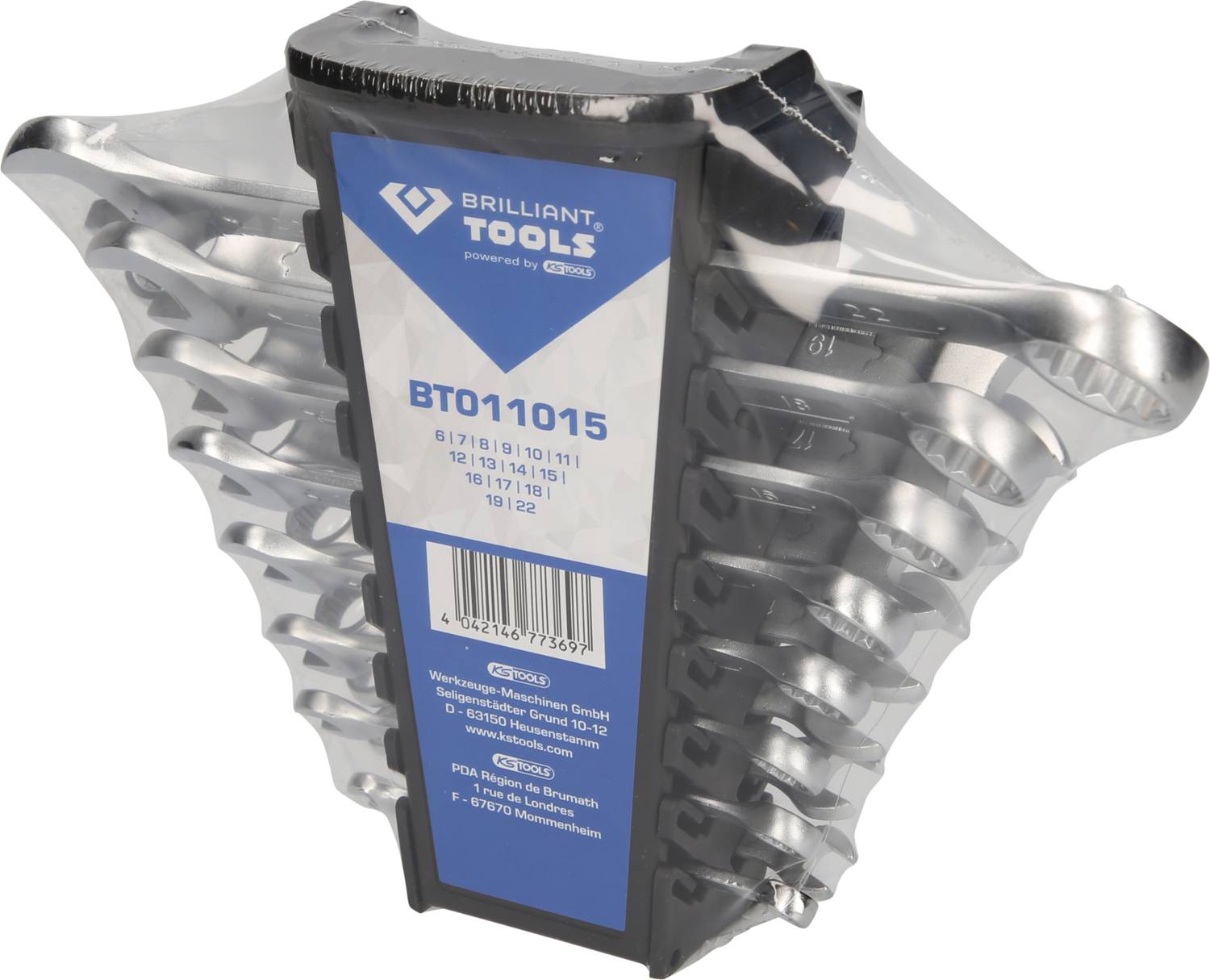 Brilliant Tools BT011015 BT011015 Ring-Maulschlüssel-Satz Schlüsselweite (Metrisch) 8 - 53mm