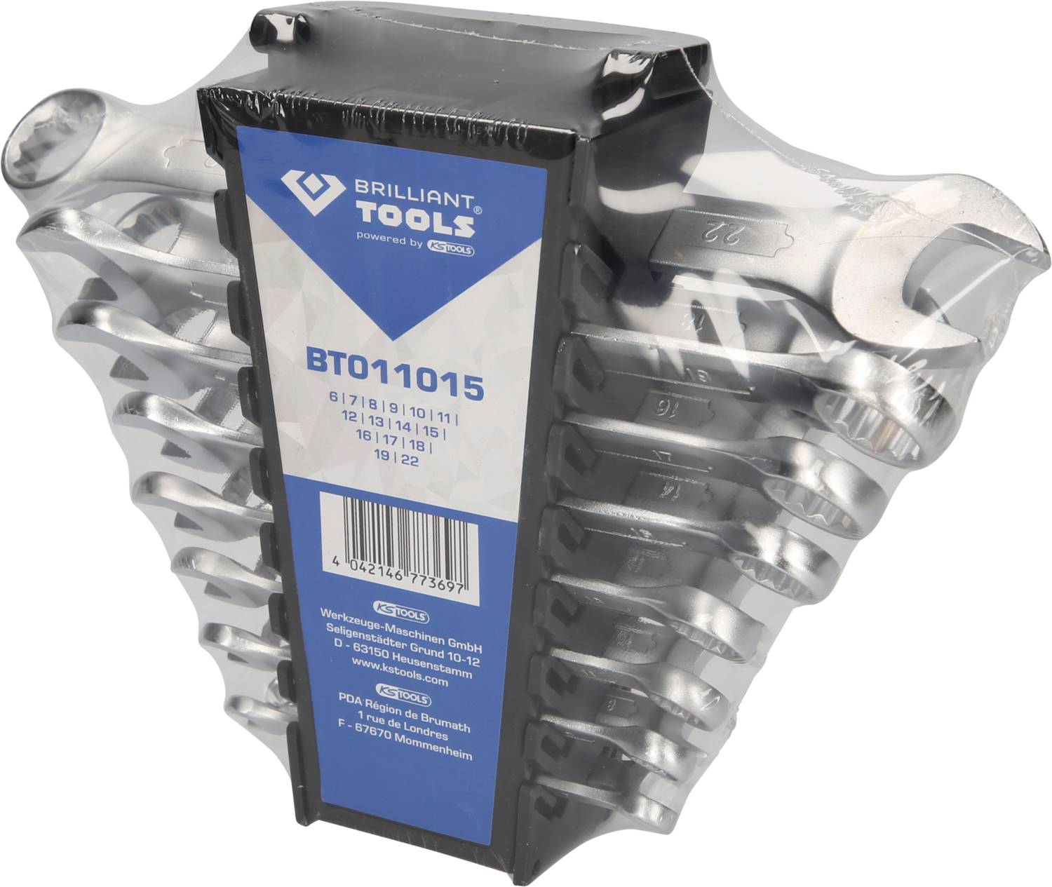 Brilliant Tools BT011015 BT011015 Ring-Maulschlüssel-Satz Schlüsselweite (Metrisch) 8 - 53mm