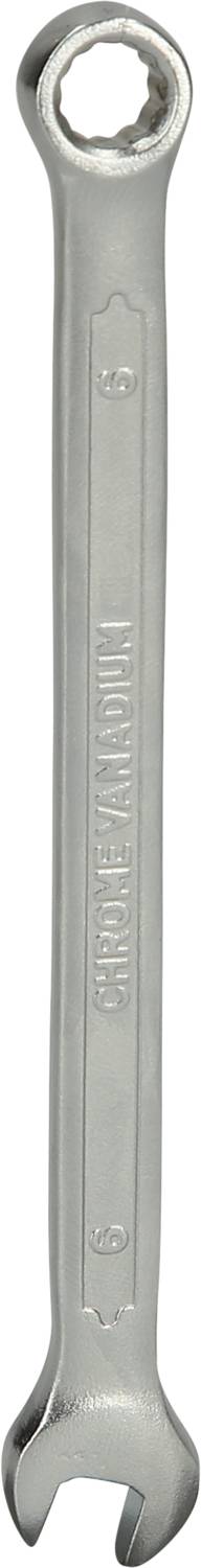 Maulschlüssel aus Chrom-Vanadium-Stahl, mit offener und Ringseite, geeignet zum Lösen und Anziehen von Muttern und Schrauben.