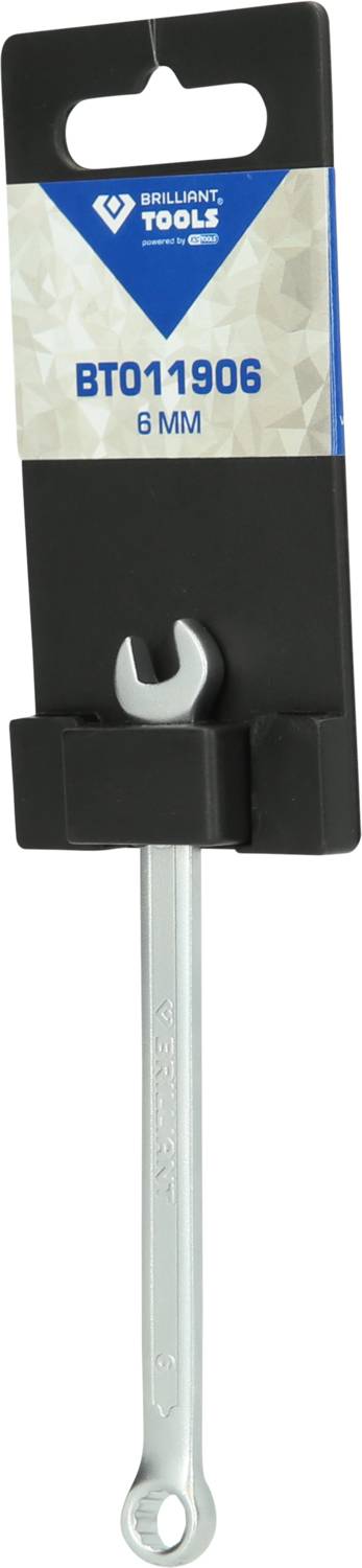 'Brilliant Tools BT011906, 6 mm Maulschlüssel' in schwarzer Verpackung.